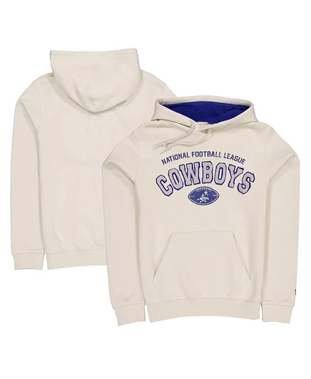 Мужское худи New Era Dallas Cowboys винтажное, кремовое