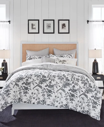 Laura Ashley Amberley, 7 шт. Комплект постельного белья, королевский черный