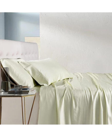 Постельный комплект Egyptian Linens 4 шт. из вискозы, кремовый