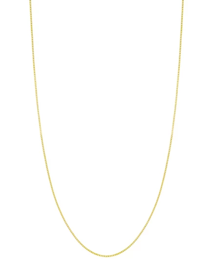 Колье Macy's 14k box chain регулируемое 16–20″, желтое
