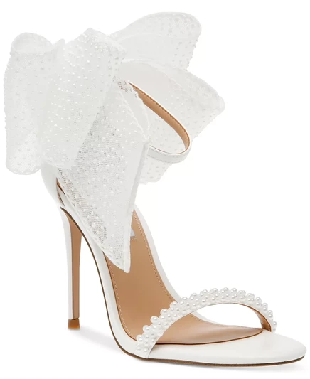  Женские босоножки Benni, украшенные бантом white/pearl