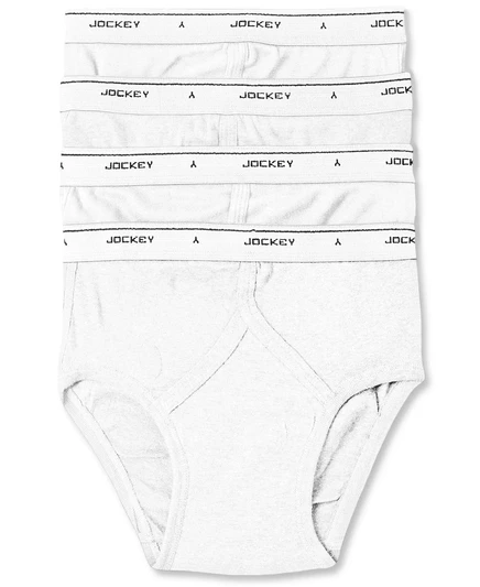 Мужские слипы Jockey 4 шт., низкая посадка, белые