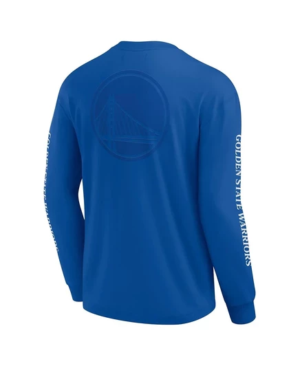 Мужская футболка Fanatics Royal Golden State Warriors Elements Strive с длинным рукавом royal
