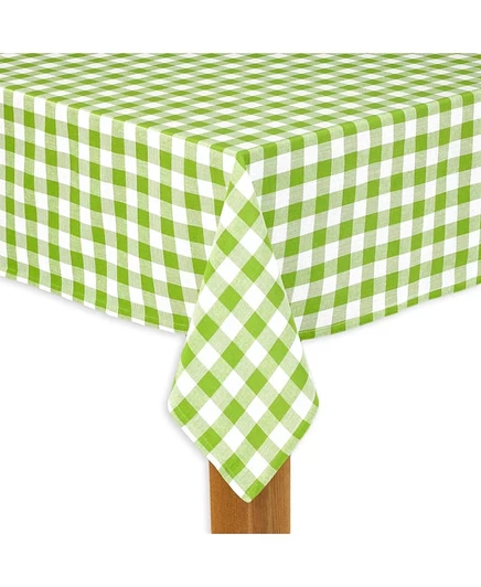 Скатерть Lintex Buffalo Check хлопковая 152×264 см, зеленая