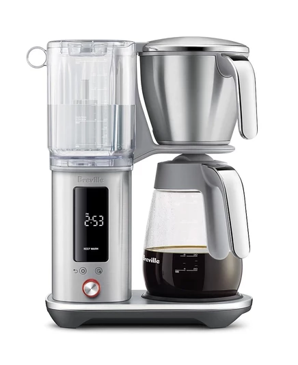 Кофеварка Breville Luxe Brewer Glass, серебристая