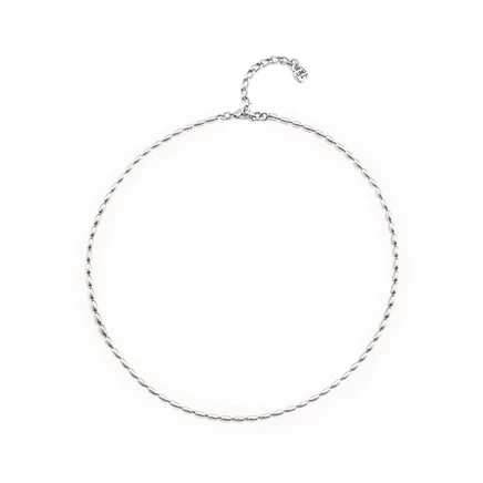 Цепь из тонких овальных звеньев из металлического сплава UNOde50 silver