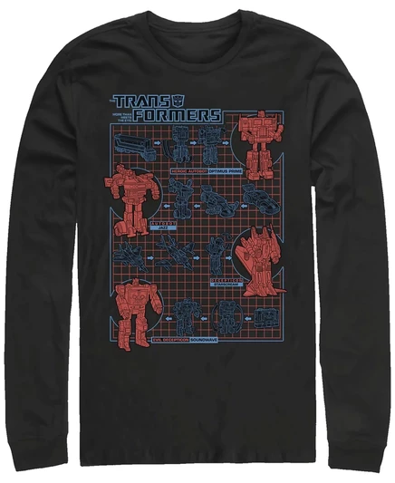 Мужской лонгслив Fifth Sun Transformers, черный