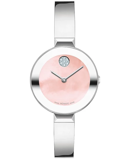 Женские часы Movado Bold Bangle 28 мм из нержавеющей стали, серебристые