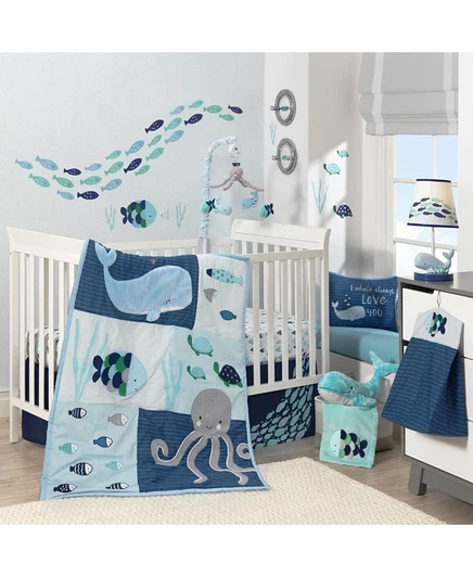 Комплект для кроватки Lambs & Ivy Oceania, мультицветный