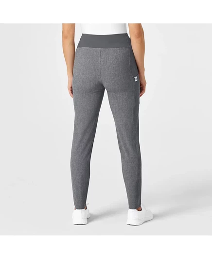 Брюки-скраб Wink Petite RENEW с высокой талией Power Scrub grey heather