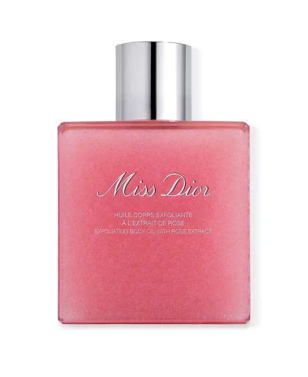 Отшелушивающее масло для тела Dior Miss Dior с экстрактом розы, 5,9 унции.