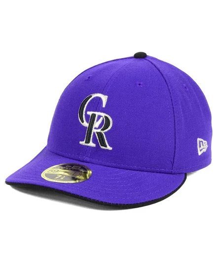 Кепка Colorado Rockies Performance 59FIFTY Cap с низким профилем purple