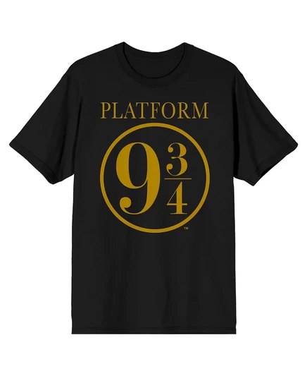 Черная футболка Harry Potter Big & Tall Hogwarts Express на платформе Девять и три четверти 9 3/4-4XL black