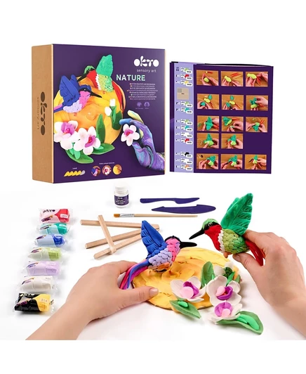 Набор для творчества Wise Elk OKTO 3D колибри, 29×29 см