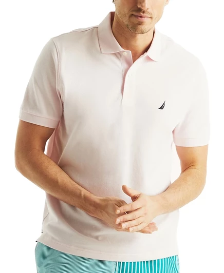 Мужская футболка-поло Nautica Classic-Fit Deck, розовая