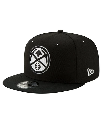 Мужская кепка New Era 9FIFTY Denver Nuggets, черно-белая