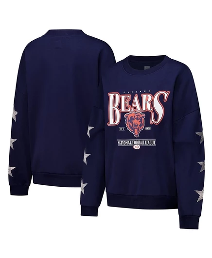 Женский свитшот Gameday Chicago Bears со стразами, синий