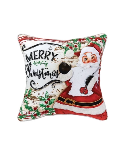 Декоративная подушка C & F Home Merry Christmas 45×45 см, красная