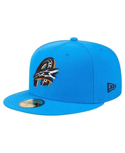 Мужская бейсболка New Era 59FIFTY Akron RubberDucks, синяя