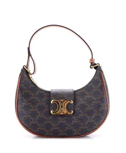 Женская сумка Celine Ava Triomphe, коричневая