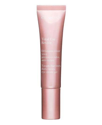 Крем для кожи вокруг глаз Clarins Total Eye Revive, разглаживает мелкие морщинки, 0,5 унции, без цвета
