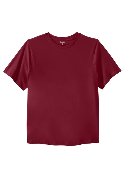 Ультралегкая футболка без карманов KingSize Big & Tall rich burgundy