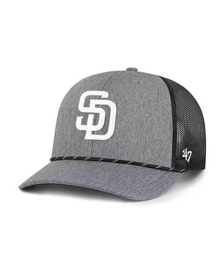 Мужская тракер-кепка '47 brand san diego padres, серая