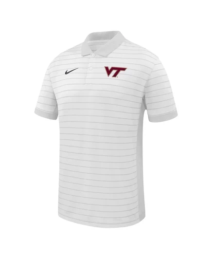 Мужская футболка-поло Nike Virginia Tech Hokies Sideline Victory, белая
