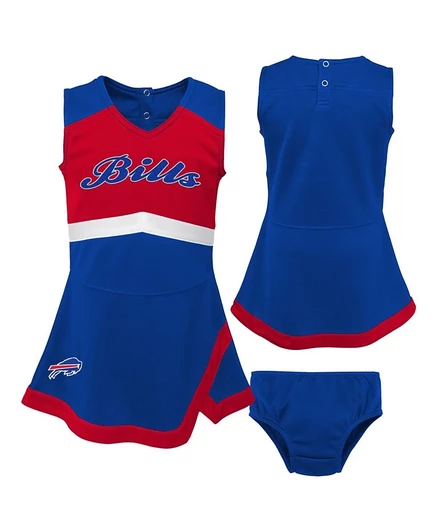 Платье для девочек-малышей Royal Buffalo Bills Cheer Captain с шароварами blue