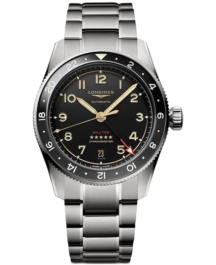 Мужские часы Longines Spirit Zulu Time 39 мм, титан