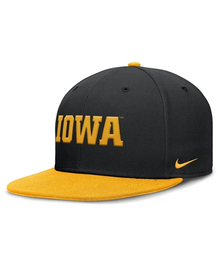Мужская кепка Nike Iowa Hawkeyes с логотипом, черно-золотая