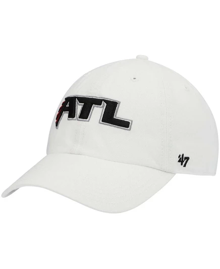 Мужская белая кепка с регулируемой посадкой Atlanta Falcons Clean Up white