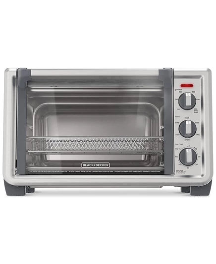Мини-печь-конвектор Black & Decker Crisp N Bake, серебристая