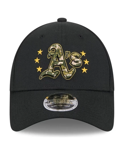 Мужская бейсболка New Era Oakland Athletics 9FORTY, черная