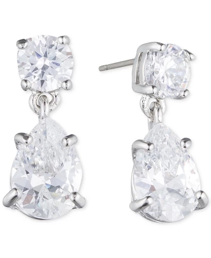 Серьги Givenchy с кристаллами, серебристые