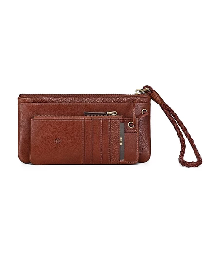 Женский мини-кошелек Old Trend Marigold на молнии, коричневый