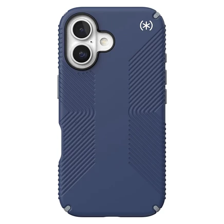 Чехол Speck Presidio2 Grip MagSafe для Apple iPhone 16 синего цвета