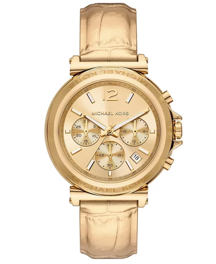  Женские часы Maren Chronograph из золотой металлической кожи с хронографом 40 мм gold-tone