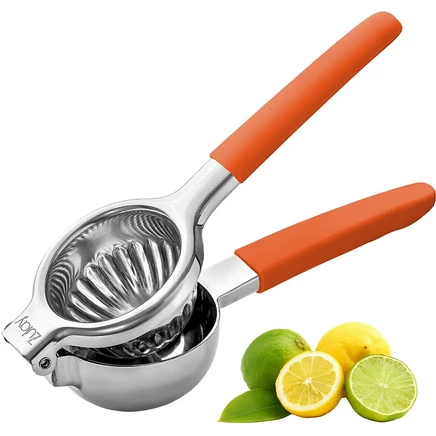 Соковыжималка для лимона Zulay Kitchen из нержавеющей стали - Прочная металлическая чаша, простая в использовании