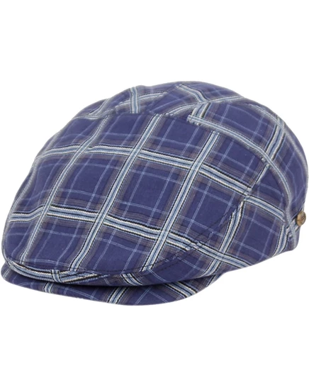 Женская кепка-восьмиклинка Epoch Hats Company, темно-синяя в клетку
