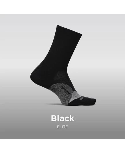 Мужские носки Elite Light Cushion Mini Crew Sock от Feetures - спортивные носки с целенаправленной компрессией black