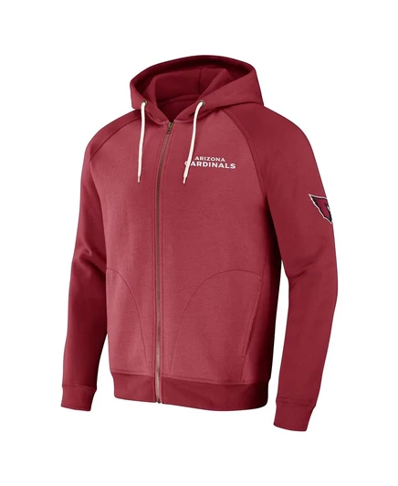 Мужская толстовка Cardinal Arizona Cardinals с капюшоном реглан на молнии из коллекции NFL x от Darius Rucker от Fanatics cardinal
