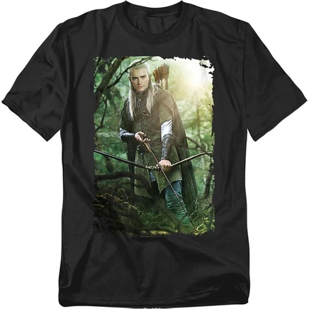 Мужская футболка Lord of the Rings The Legolas, черная