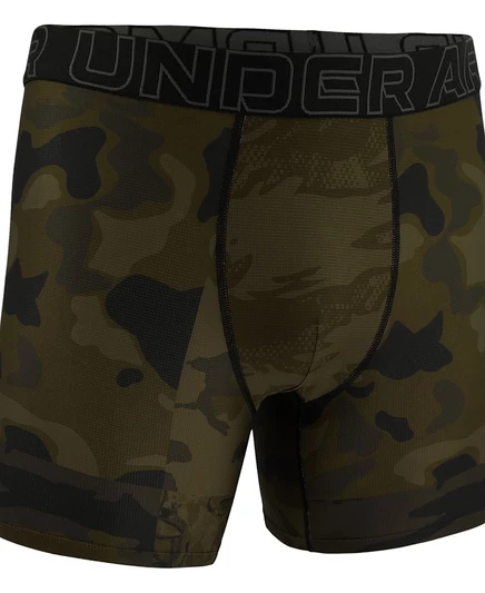 Мужские боксеры Under Armour Tech Mesh 6″ с принтом, зеленые