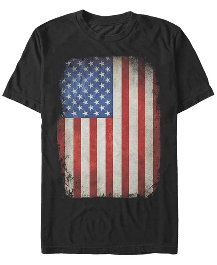 Пятое солнце Мужская футболка с коротким рукавом Fifth Sun Mens Down Flag Crew black