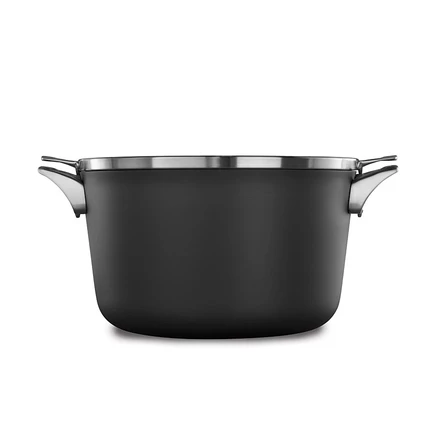 Кастрюля Calphalon Premier 11,4 л с крышкой, нерж/черная