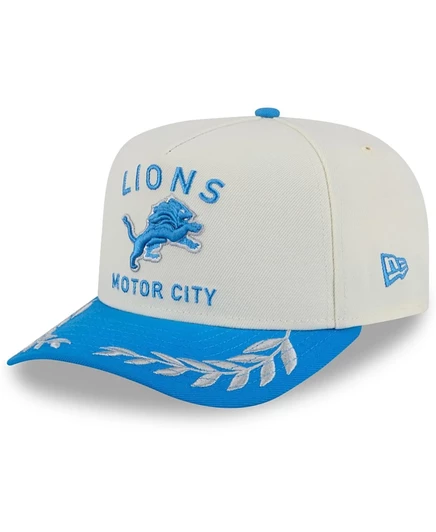 Мужская кепка New Era 9FIFTY Detroit Lions, кремово-голубая