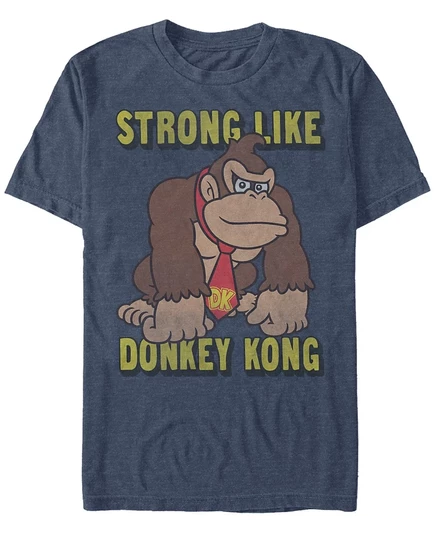Мужская футболка Fifth Sun Donkey Kong с принтом, синяя