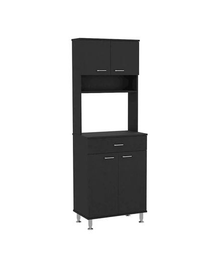 Кухонный пенал TUHOME Della 60, черный MDF