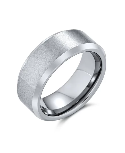 Кольцо Bling Jewelry титановое 8 мм, серебристое